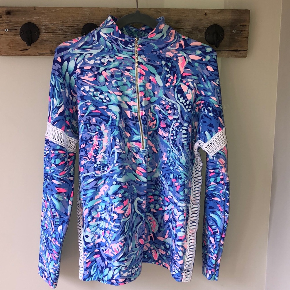 Lilly Pulitzer 1/4 zip Jonah Popover